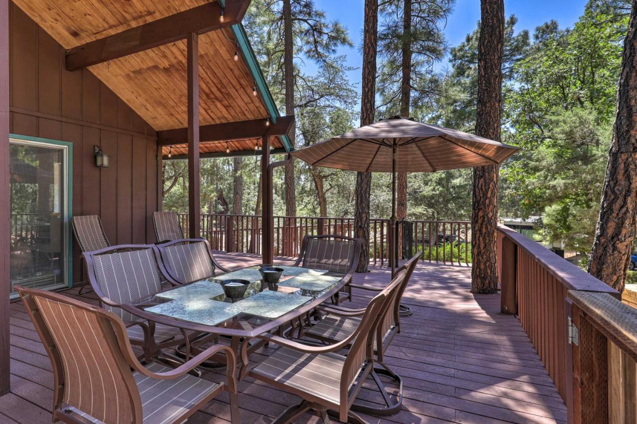 Rustic-Chic Prescott Cabin With Deck In Wooded Area! المظهر الخارجي الصورة