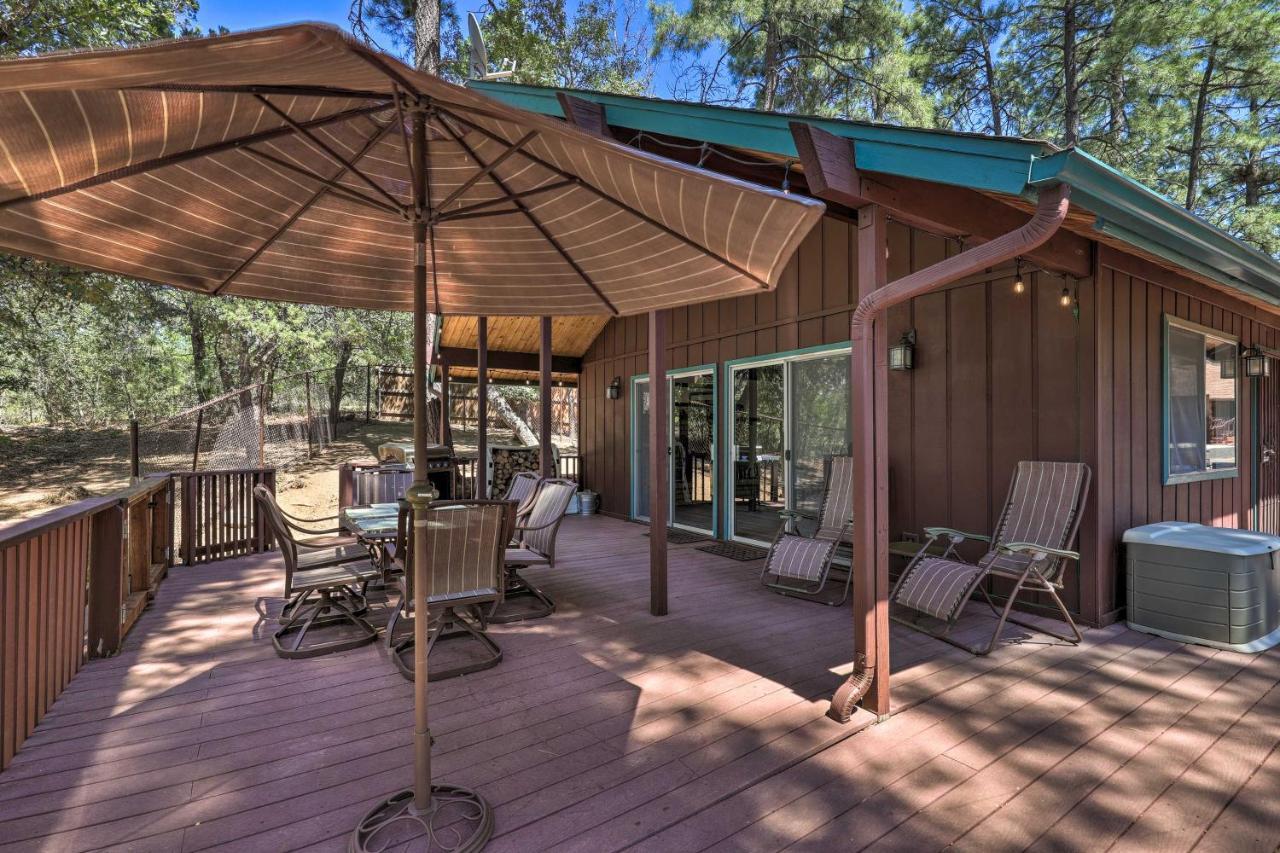 Rustic-Chic Prescott Cabin With Deck In Wooded Area! المظهر الخارجي الصورة