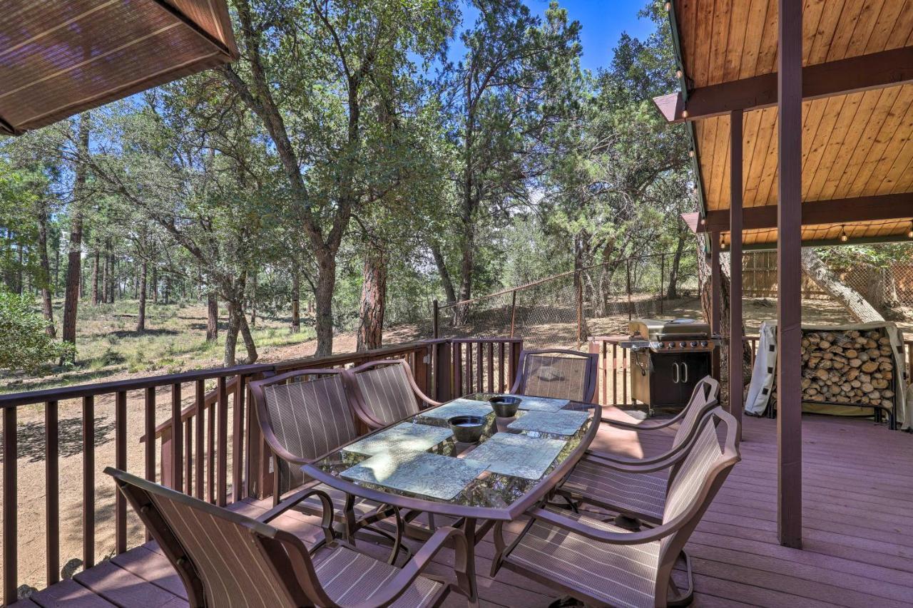 Rustic-Chic Prescott Cabin With Deck In Wooded Area! المظهر الخارجي الصورة