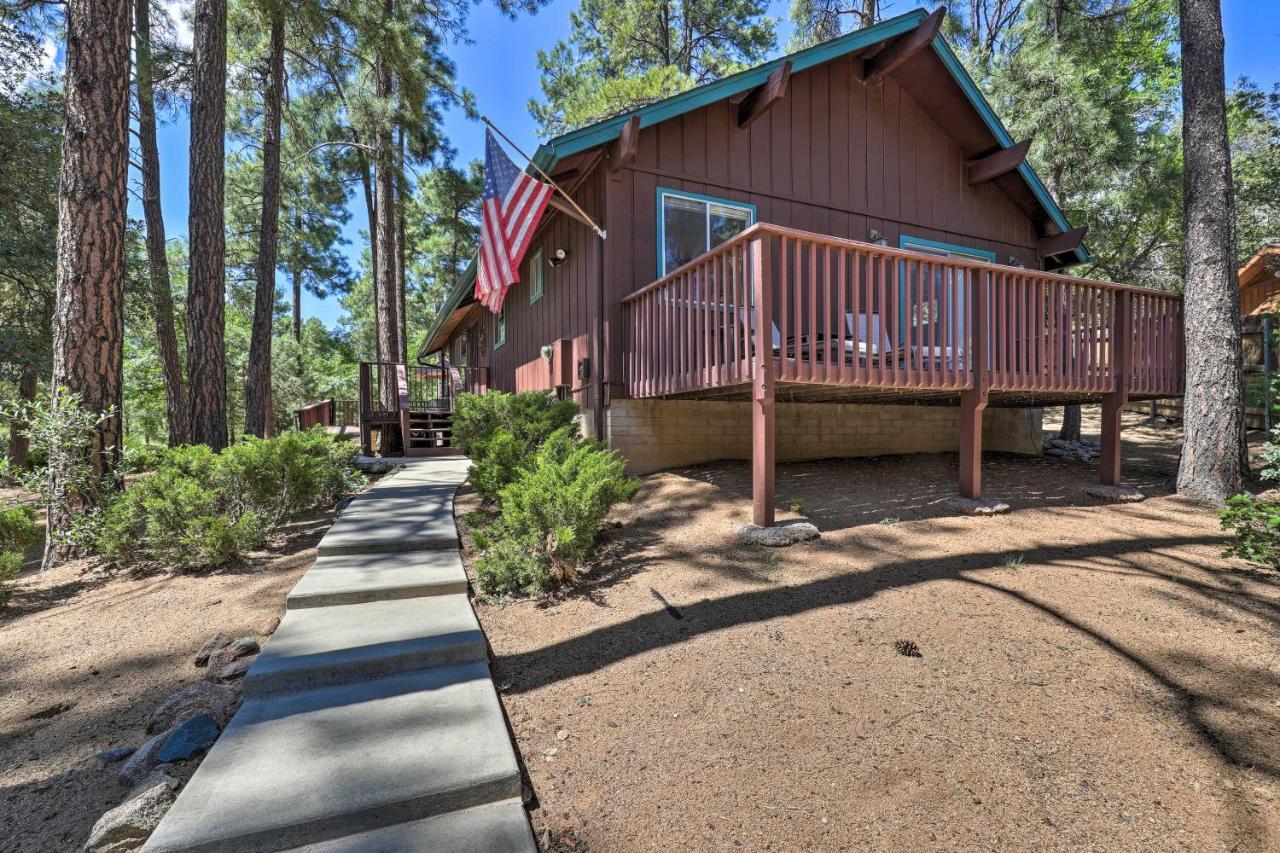 Rustic-Chic Prescott Cabin With Deck In Wooded Area! المظهر الخارجي الصورة