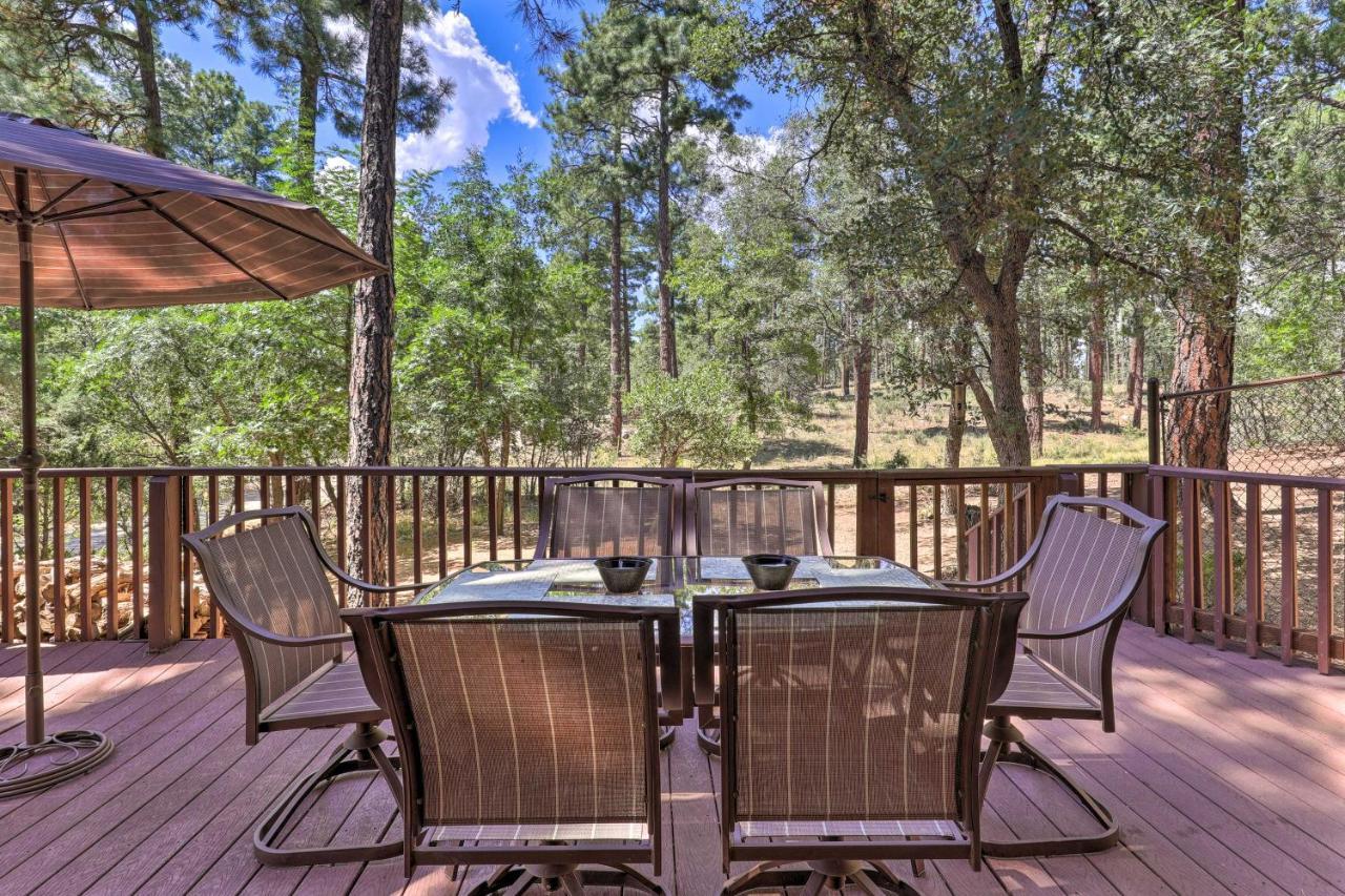 Rustic-Chic Prescott Cabin With Deck In Wooded Area! المظهر الخارجي الصورة
